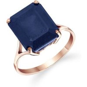 Sapphire Ebony Auroral Signature Ring in 18ct Rose Gold