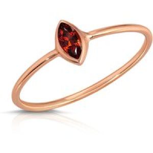 Marquise Cut Garnet Ring in 9ct Rose Gold