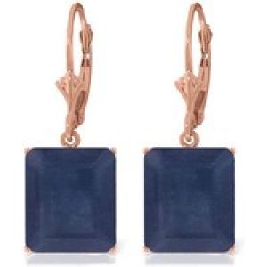 Sapphire Juno Statement Drop Earrings in 9ct Rose Gold