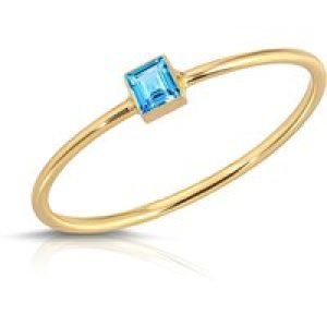 Topaz Azalea Minimalist Ring in 9ct Gold