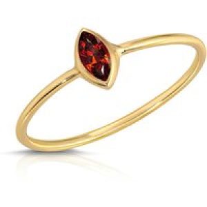 Marquise Cut Garnet Ring in 9ct Gold