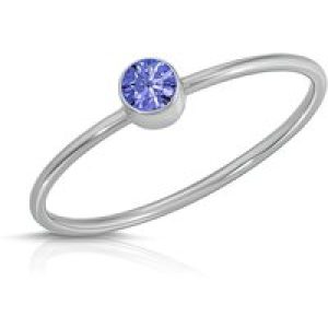 Tanzanite Ring in 9ct White Gold