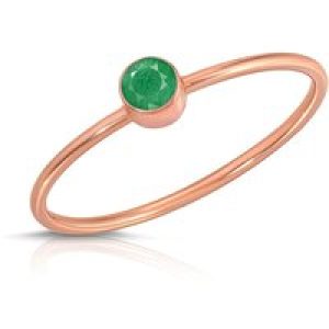 Emerald Ring in 9ct Rose Gold