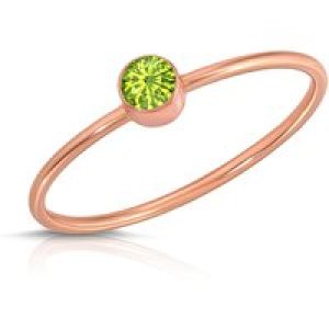 Peridot Ring in 9ct Rose Gold
