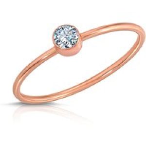 Aquamarine Ring in 9ct Rose Gold