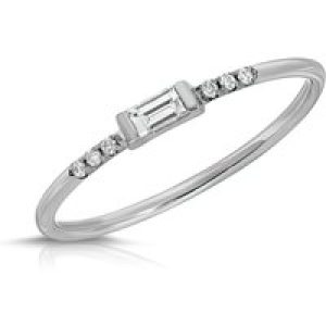 Diamond Ring in 9ct White Gold