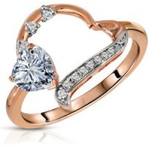 Aquamarine & Diamond Laurel Embellished Open Work Ring in 9ct Rose Gold