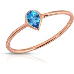 Pear Cut Topaz Ring in 9ct Rose Gold