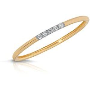 Diamond Arya Minimalist Five Stone Ring in 9ct Gold