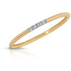 Diamond Arya Minimalist Four Stone Ring in 9ct Gold
