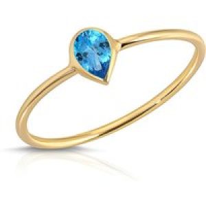 Pear Cut Topaz Ring in 9ct Gold