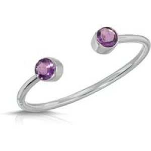 Amethyst Ring in 9ct White Gold