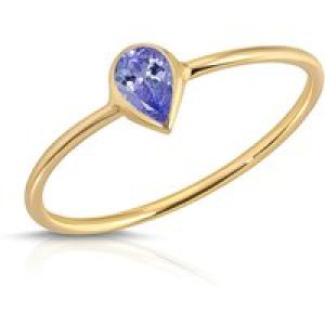 Pear Cut Tanzanite Ring in 9ct Gold