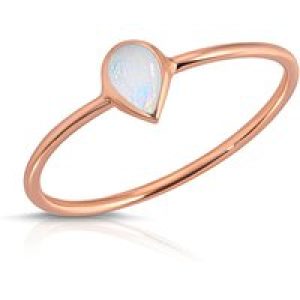 Pear Cut Opal Ring in 9ct Rose Gold