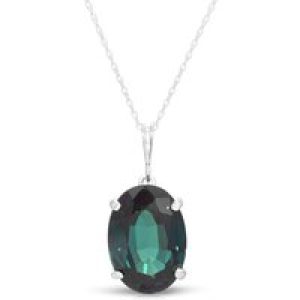 Alexandrite Elina Classic Pendant Necklace in 9ct White Gold