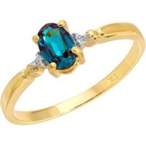 Alexandrite & Diamond Elegant Allure Ring in 18ct Gold