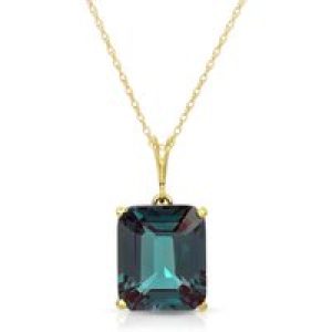 Alexandrite Ebony Auroral Signature Pendant Necklace in 9ct Gold