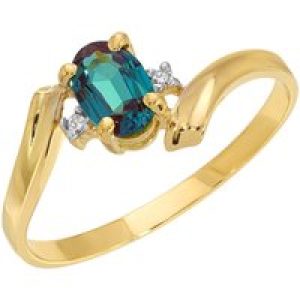 Alexandrite & Diamond Rhea Embrace Ring in 18ct Gold