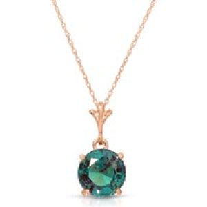 Alexandrite Lavinia Drop Pendant Necklace in 9ct Rose Gold