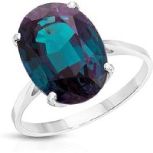 Alexandrite Lucia Signature Ring in 18ct White Gold