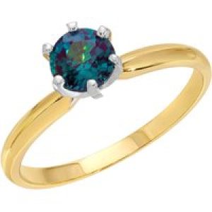 Alexandrite Raya Crown Ring in 18ct Gold