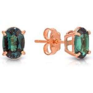 Alexandrite Barcelona Stud Earrings in 9ct Rose Gold