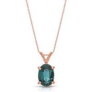 Alexandrite Barcelona Pendant Necklace in 9ct Rose Gold