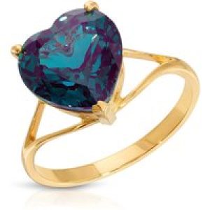 Alexandrite Eloise Bold Heart Ring in 18ct Gold