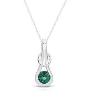Alexandrite Angelina Pendant Necklace in 9ct White Gold