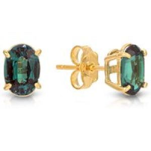 Alexandrite Barcelona Stud Earrings in 9ct Gold