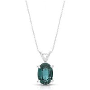Alexandrite Barcelona Pendant Necklace in 9ct White Gold