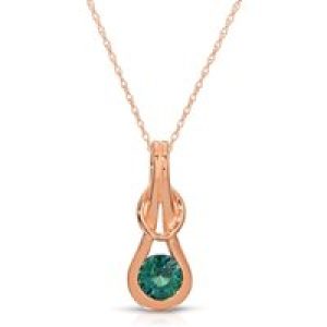 Alexandrite Angelina Pendant Necklace in 9ct Rose Gold