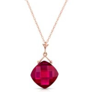 Ruby Salma Dimensional Symmetrical Pendant Necklace in 9ct Rose Gold