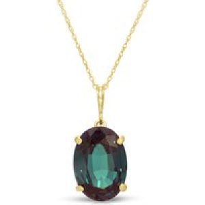 Alexandrite Elina Classic Pendant Necklace in 9ct Gold