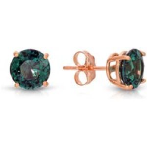 Alexandrite Novara Stud Earrings in 9ct Rose Gold