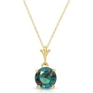 Alexandrite Lavinia Drop Pendant Necklace in 9ct Gold