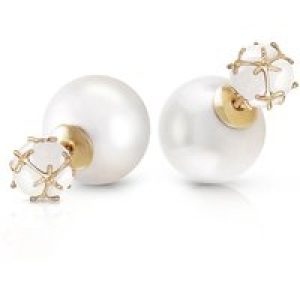 Pearl & Opal Leah Detailed Stud Earrings in 9ct Gold