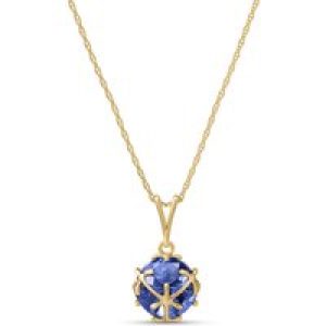 Tanzanite Loretta Detailed Pendant Necklace in 9ct Gold