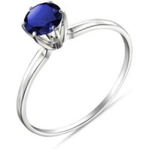 Sapphire Raya Crown Ring in 18ct White Gold