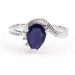 Sapphire & Diamond Katrina Belle Abstract Ring in 18ct White Gold