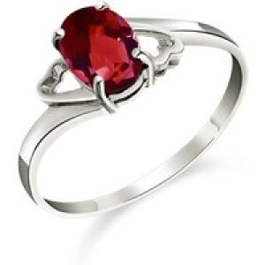 Garnet Ariel Desire Ring in 18ct White Gold