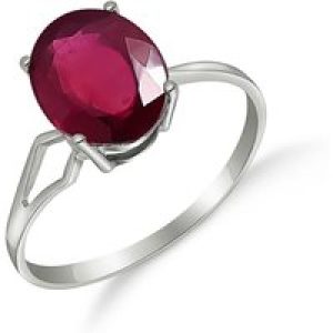 Ruby Madeleine Classic Signature Ring in 18ct White Gold