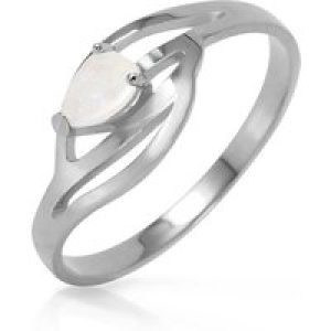 Opal Modena Pear Strand Ring in Sterling Silver