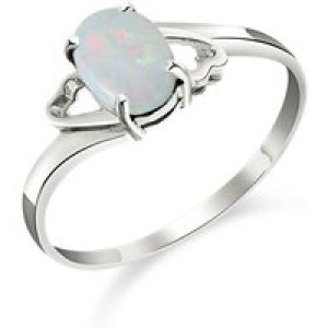 Opal Ariel Desire Ring in 18ct White Gold