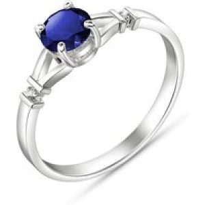 Sapphire & Diamond Calla Aspire Ring in 18ct White Gold
