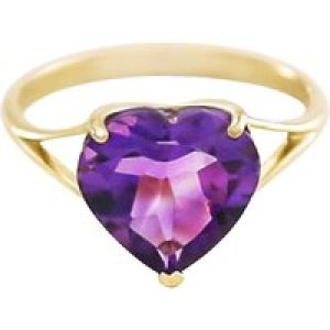 Amethyst Eloise Bold Heart Ring in 18ct Gold