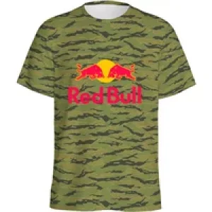 Red Bull Camouflage 3D Printed T-Shirt Men’s Camouflage Graphic T-Shirt Street Style Tops Short Sleeve Summer Loose Fit T-Shirt