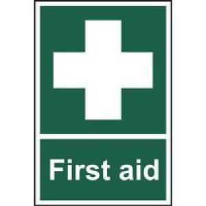 First Aid Sign – Self Adhesive Vinyl – 300 x 200mm