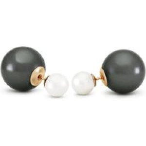 Black Pearl Alicia Stud Earrings in 9ct Gold