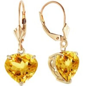 Citrine Eloise Classic Drop Earrings in 9ct Gold